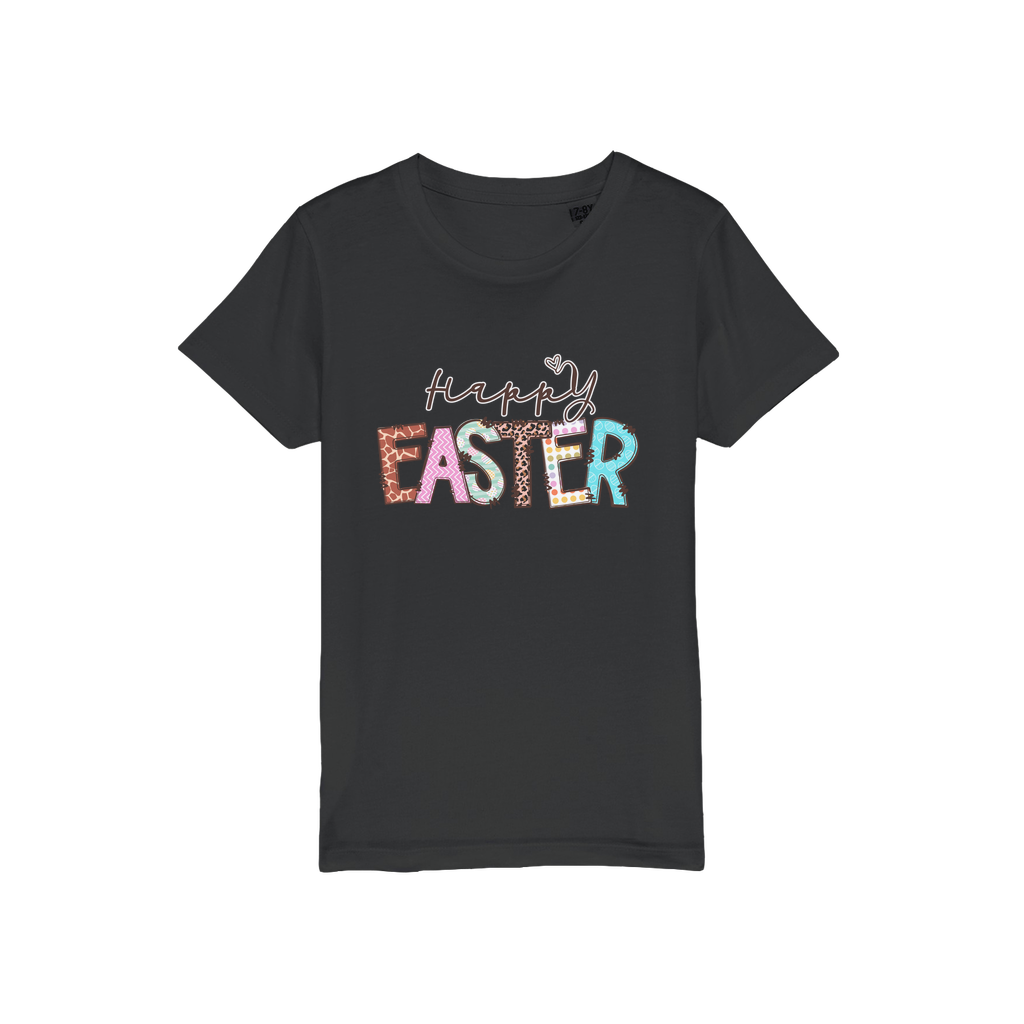Happy Easter Organic Jersey Kids T-Shirt - DirectlyPersonalised