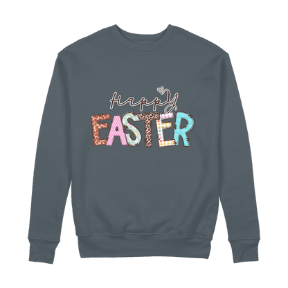 Happy Easter 100% Organic Cotton Sweatshirt - DirectlyPersonalised