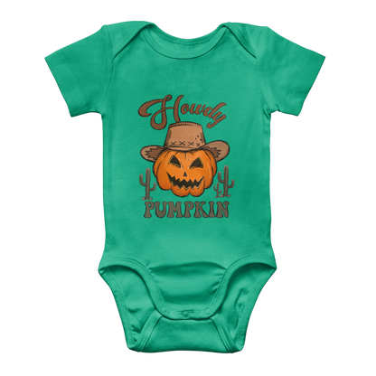 HOWDY PUMPKIN Classic Baby Onesie Bodysuit - DirectlyPersonalised