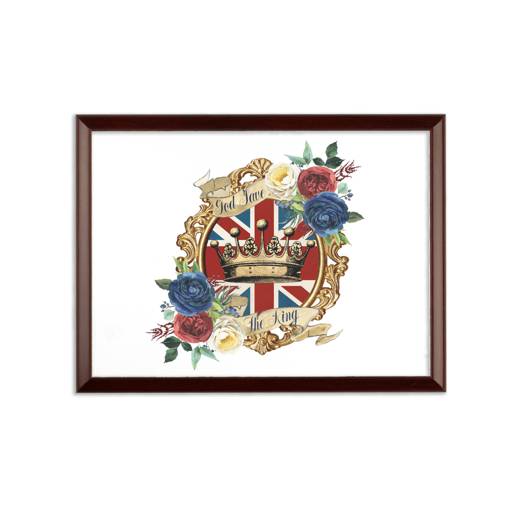 GOD SAVE THE KING Sublimation Wall Plaque - DirectlyPersonalised