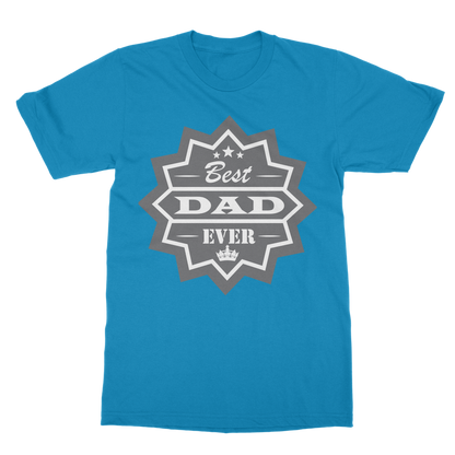 Best Dad Ever Classic Heavy Cotton Adult T-Shirt - DirectlyPersonalised