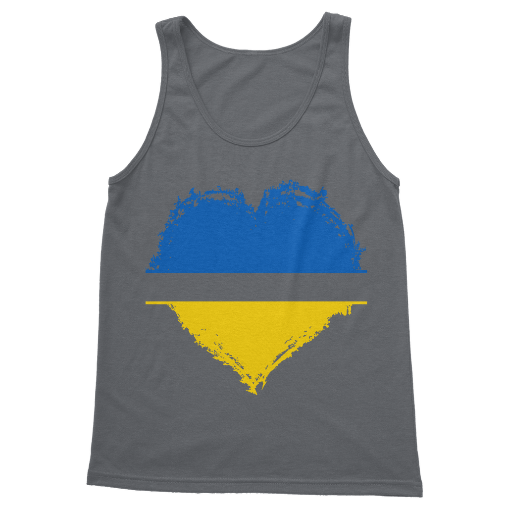 HEARTS WITH UKRAINE Classic Adult Vest Top - DirectlyPersonalised