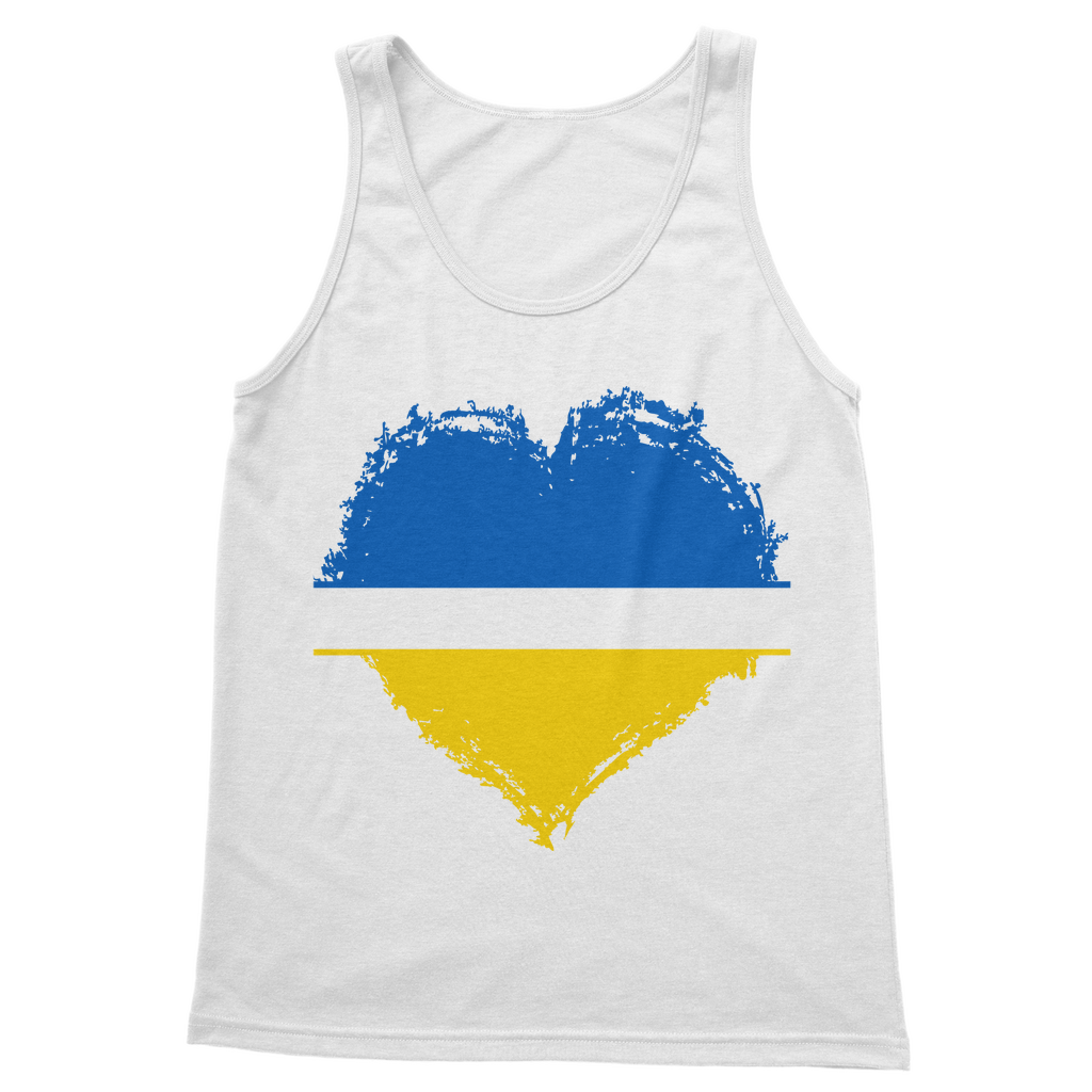 HEARTS WITH UKRAINE Classic Adult Vest Top - DirectlyPersonalised