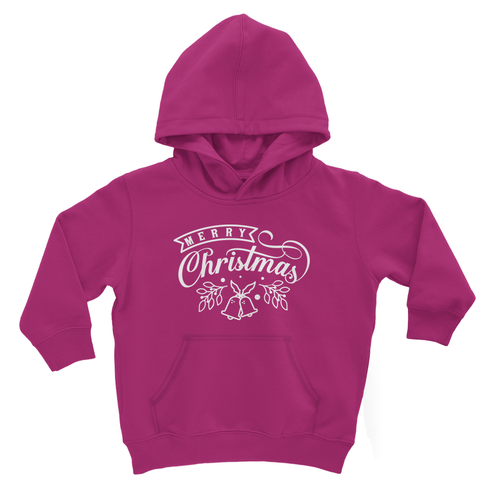 Merry Christmas White Classic Kids Hoodie