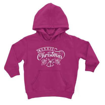 Merry Christmas White Classic Kids Hoodie