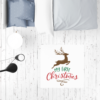 My First Christmas Colour Sublimation Mat / Carpet / Rug / Play Mat / Pet Feeding Mat - DirectlyPersonalised