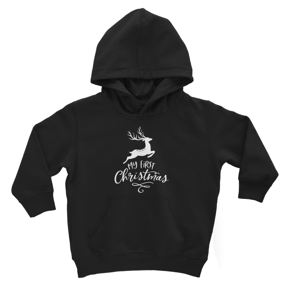 My First Christmas White Classic Kids Hoodie - DirectlyPersonalised