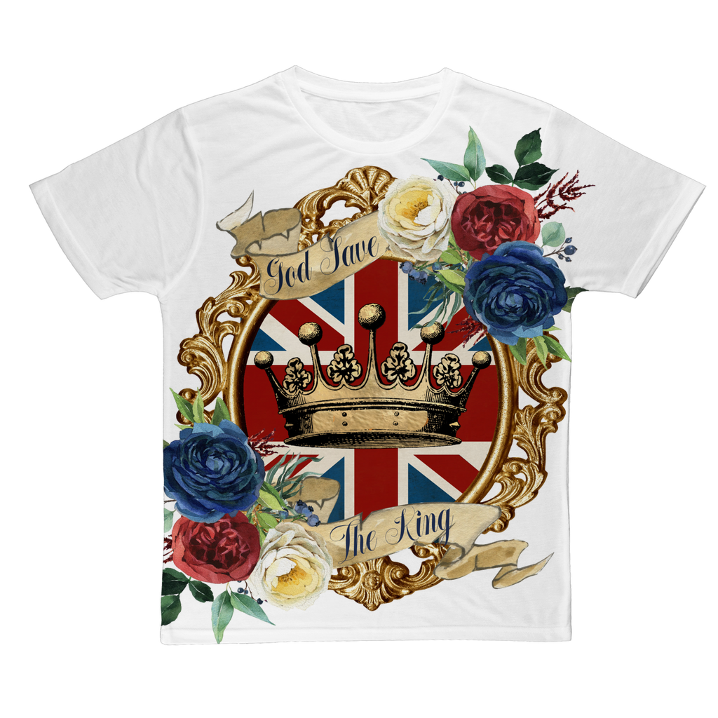 GOD SAVE THE KING Classic Sublimation Adult T-Shirt - DirectlyPersonalised
