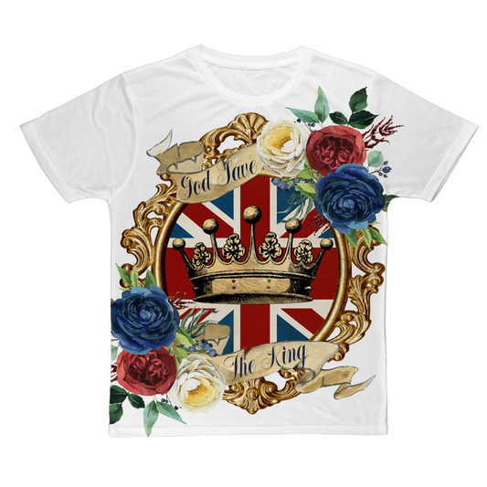 GOD SAVE THE KING Classic Sublimation Adult T-Shirt - DirectlyPersonalised