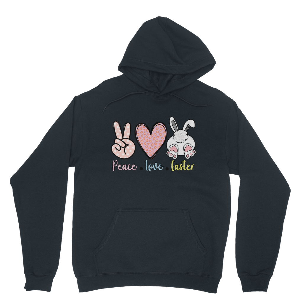 PEACE LOVE EASTER Classic Adult Hoodie - DirectlyPersonalised