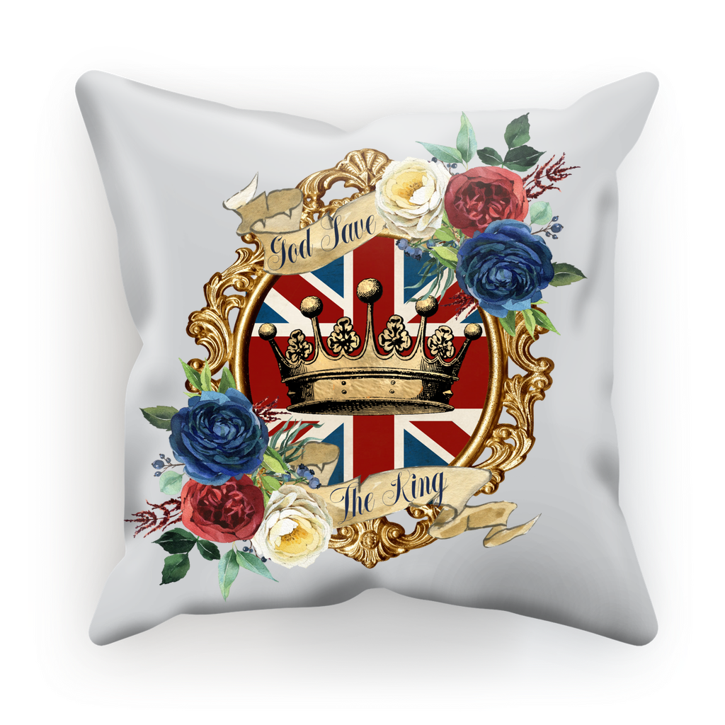 GOD SAVE THE KING Sublimation Cushion Cover - DirectlyPersonalised