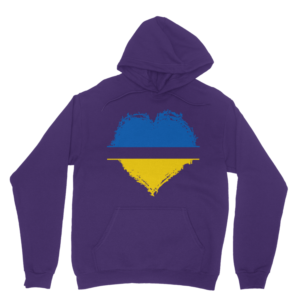 HEARTS WITH UKRAINE Classic Adult Hoodie - DirectlyPersonalised