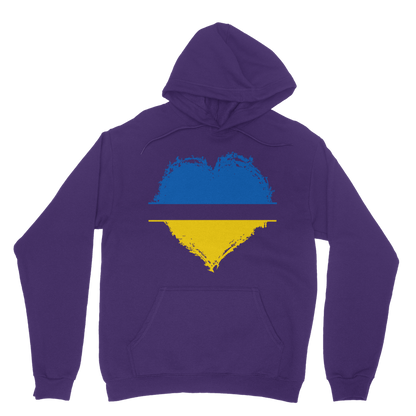 HEARTS WITH UKRAINE Classic Adult Hoodie - DirectlyPersonalised