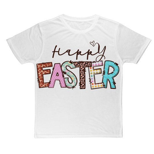Happy Easter Classic Sublimation Adult T-Shirt - DirectlyPersonalised