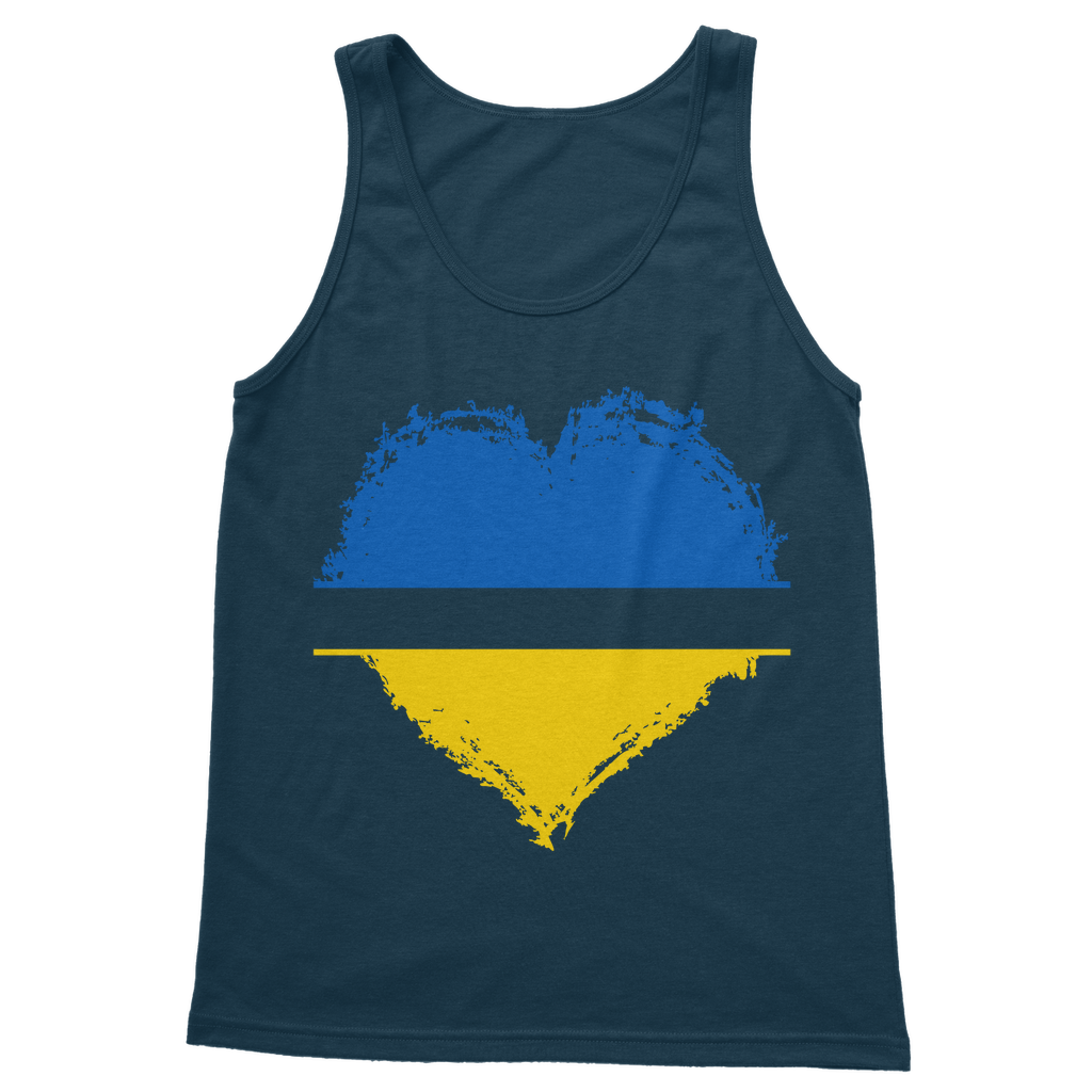 HEARTS WITH UKRAINE Classic Adult Vest Top - DirectlyPersonalised