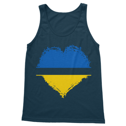 HEARTS WITH UKRAINE Classic Adult Vest Top - DirectlyPersonalised