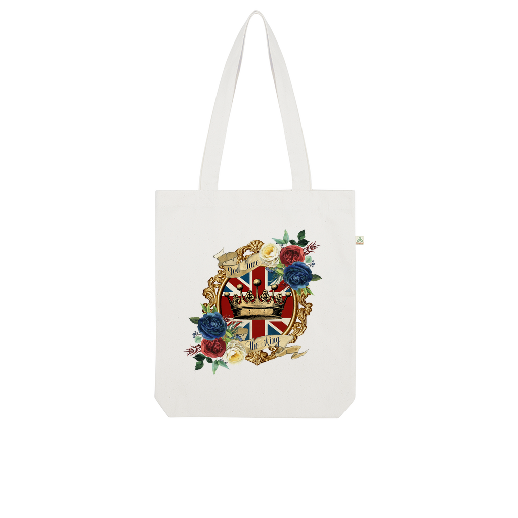 GOD SAVE THE KING Organic Tote Bag - DirectlyPersonalised