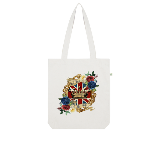 GOD SAVE THE KING Organic Tote Bag - DirectlyPersonalised