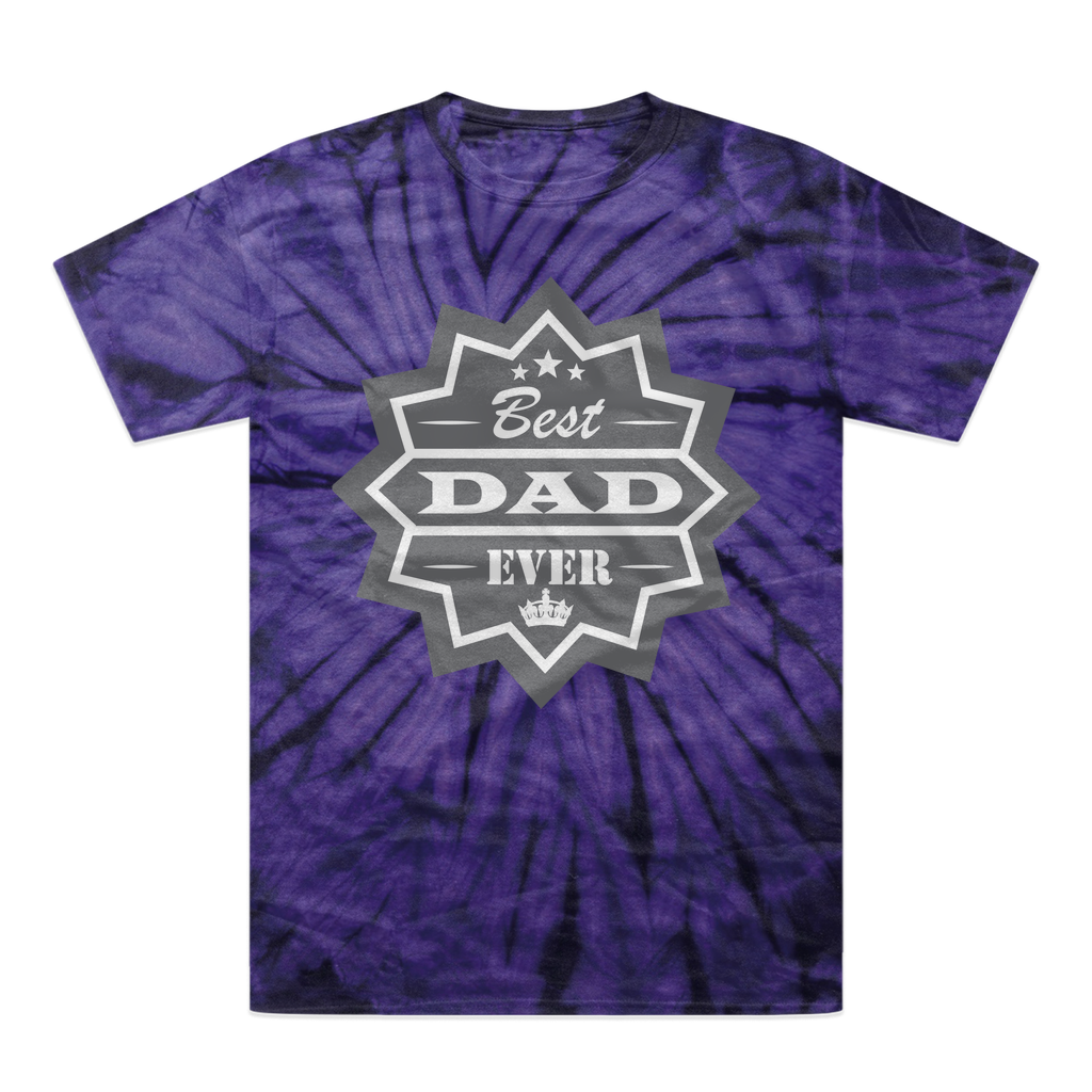 Best Dad Ever Tonal Spider Tie-Dye T-Shirt - DirectlyPersonalised
