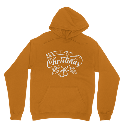 Merry Christmas White Classic Adult Hoodie