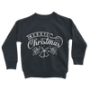 Merry Christmas White Classic Kids Sweatshirt