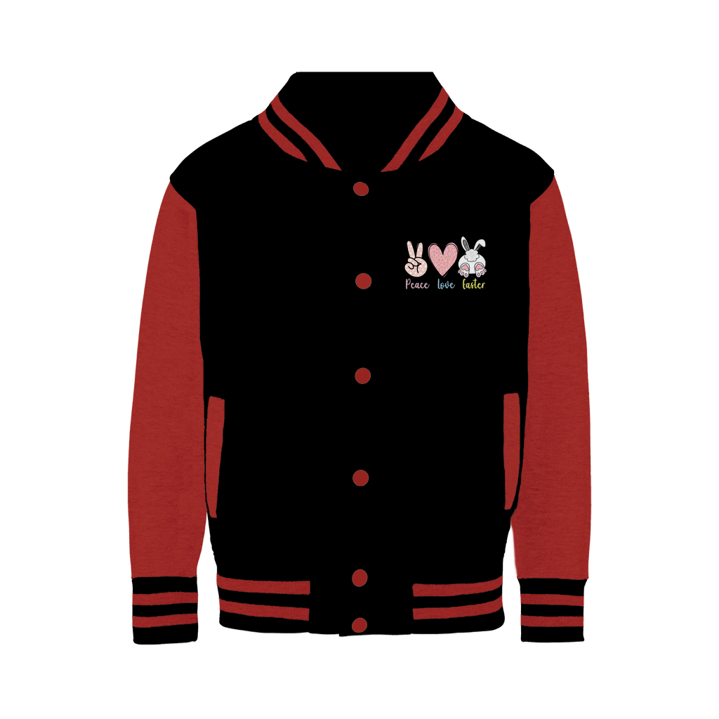 PEACE LOVE EASTER Varsity Jacket - DirectlyPersonalised