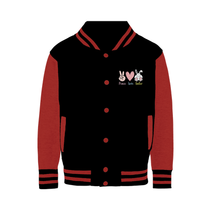 PEACE LOVE EASTER Varsity Jacket - DirectlyPersonalised