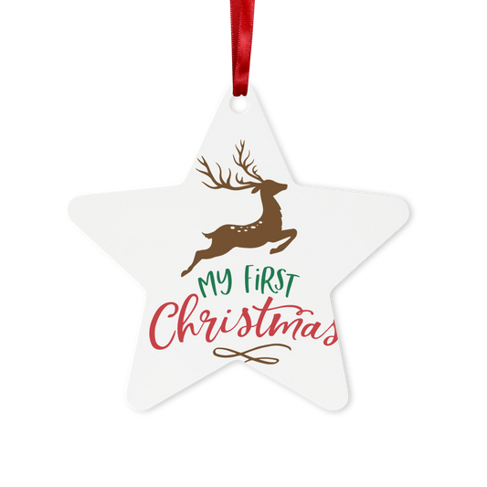 My First Christmas Colour Metal Hanging Ornament