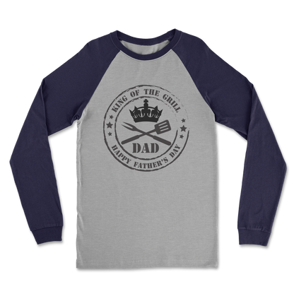 King of the Grill Classic Raglan Long Sleeve Shirt - DirectlyPersonalised