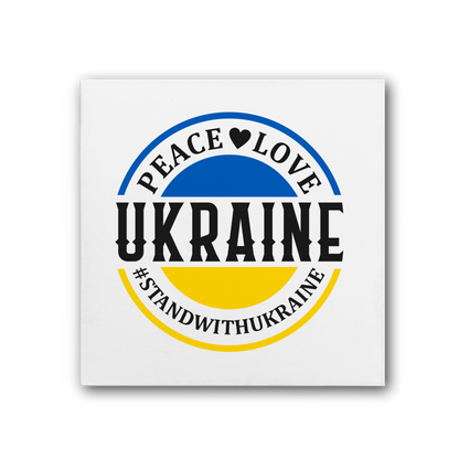 STAND WITH UKRAINE Premium Stretched Canvas - DirectlyPersonalised