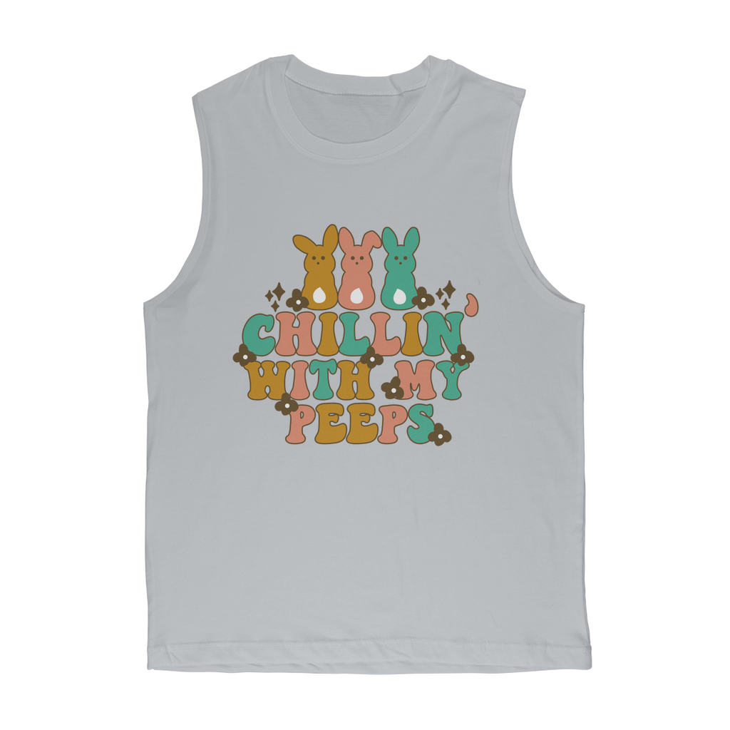 Chillin with my peeps Classic Adult Muscle Top - DirectlyPersonalised