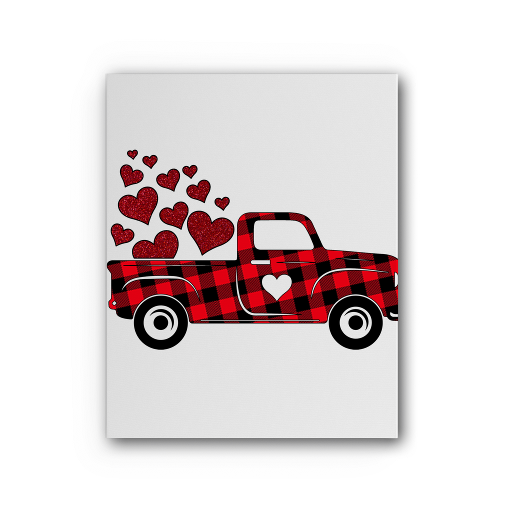 Love Truck Premium Stretched Canvas - DirectlyPersonalised