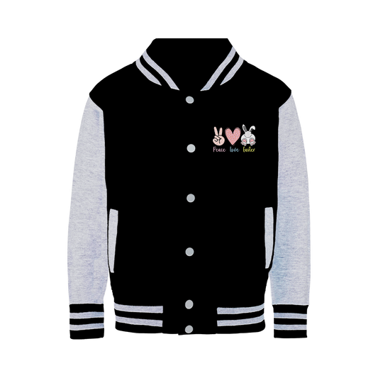PEACE LOVE EASTER Varsity Jacket - DirectlyPersonalised
