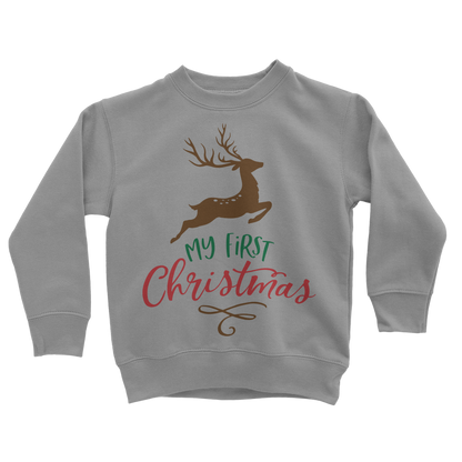 My First Christmas Colour Classic Kids Sweatshirt