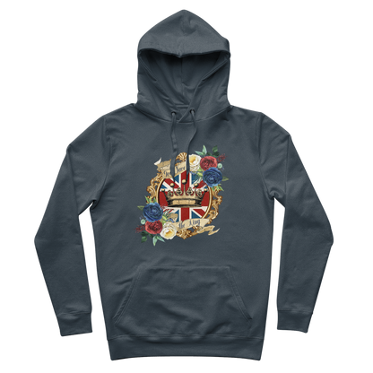 GOD SAVE THE KING 100% Organic Cotton Hoodie - DirectlyPersonalised
