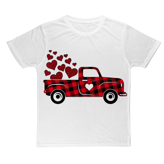Love Truck Classic Sublimation Adult T-Shirt - DirectlyPersonalised