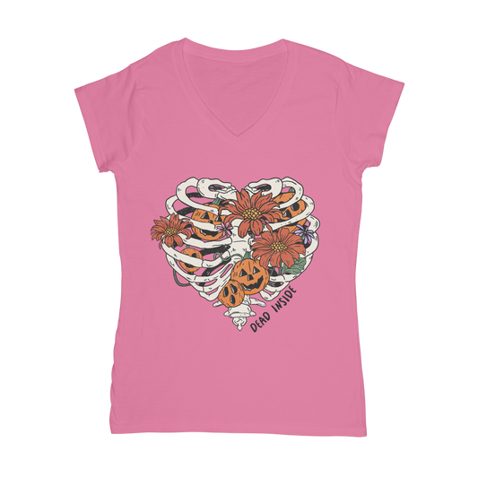 RIB CAGE Classic Women's V-Neck T-Shirt - DirectlyPersonalised
