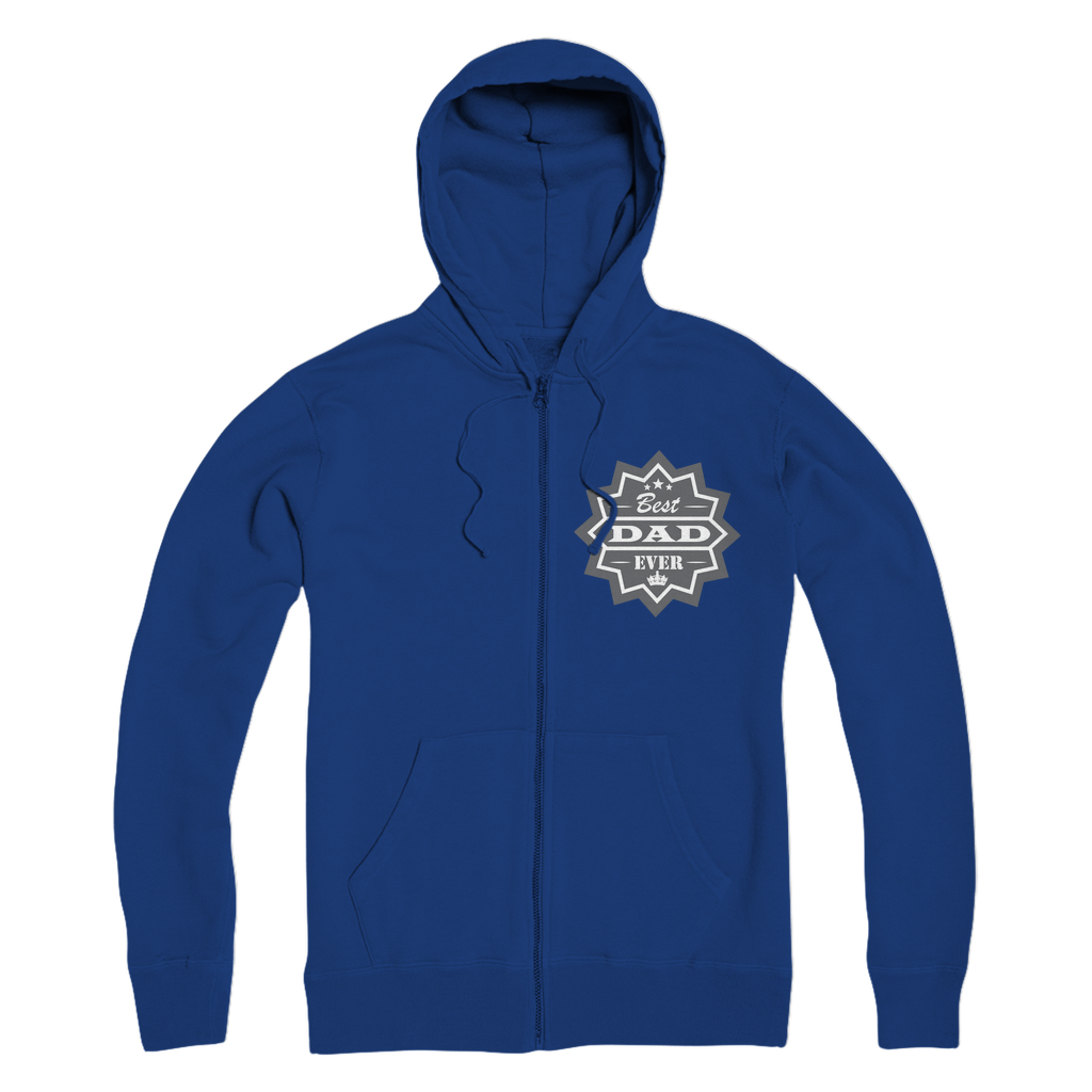 Best Dad Ever Premium Adult Zip Hoodie - DirectlyPersonalised