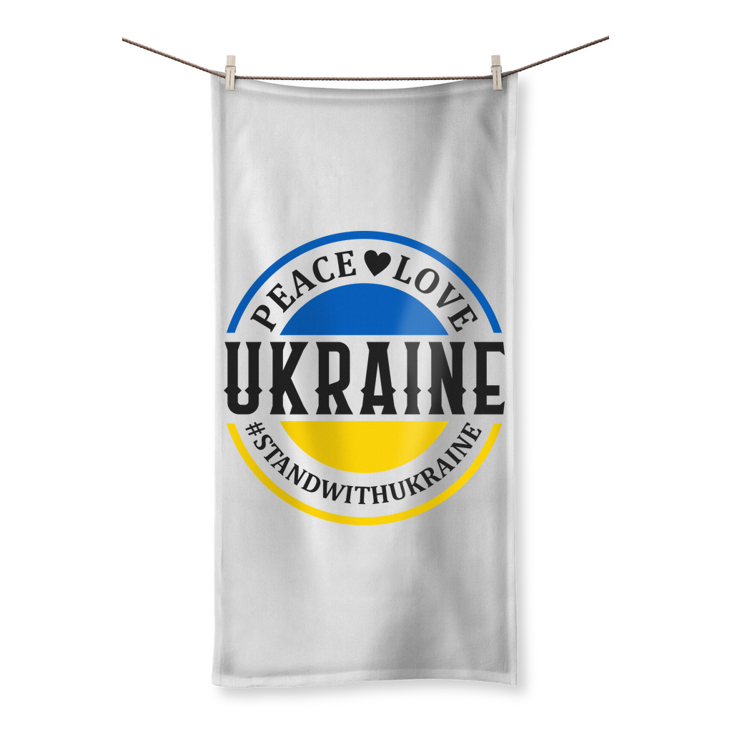STAND WITH UKRAINE Sublimation All Over Towel - DirectlyPersonalised