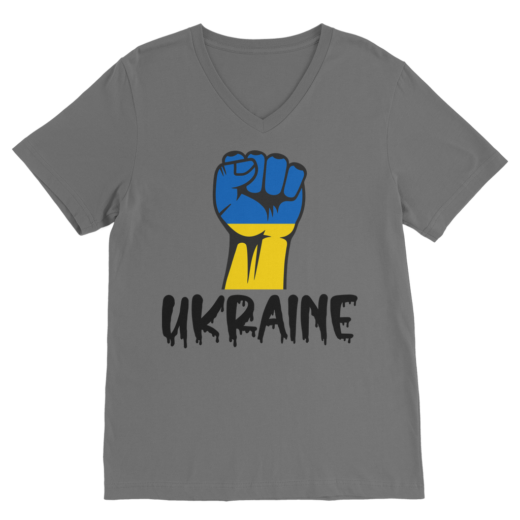 STAND FOR UKRAINE Classic V-Neck T-Shirt - DirectlyPersonalised
