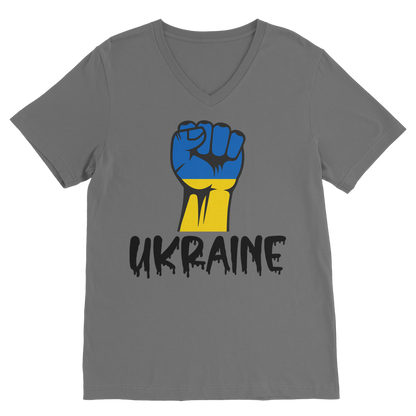 STAND FOR UKRAINE Classic V-Neck T-Shirt - DirectlyPersonalised