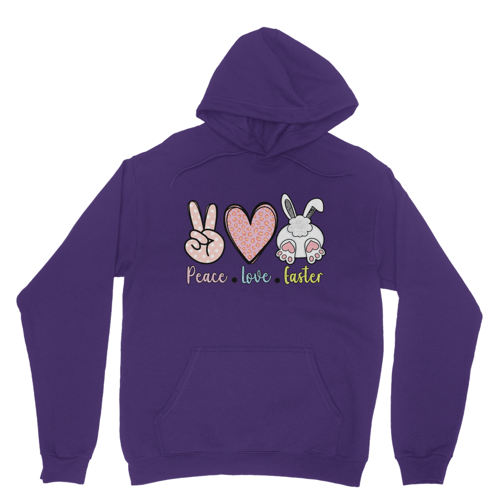 PEACE LOVE EASTER Classic Adult Hoodie - DirectlyPersonalised
