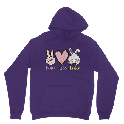 PEACE LOVE EASTER Classic Adult Hoodie - DirectlyPersonalised