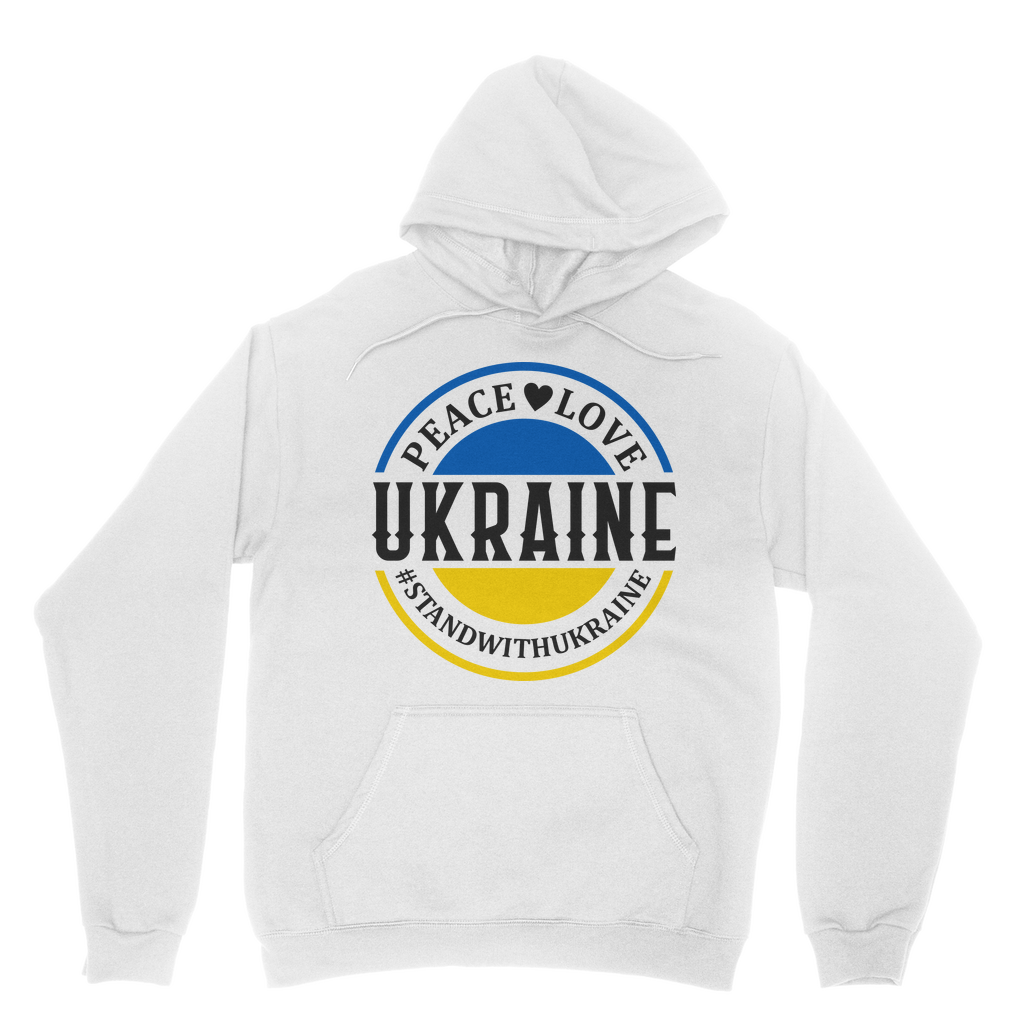 STAND WITH UKRAINE Classic Adult Hoodie - DirectlyPersonalised