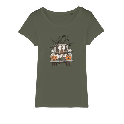 LETS GET SPOOKY Organic Jersey Womens T-Shirt - DirectlyPersonalised