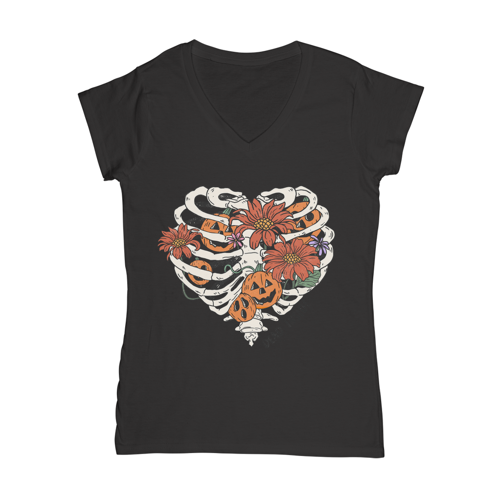 RIB CAGE Classic Women's V-Neck T-Shirt - DirectlyPersonalised