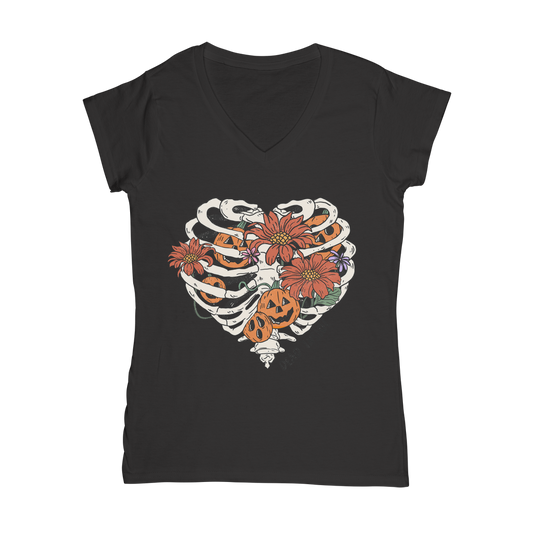 RIB CAGE Classic Women's V-Neck T-Shirt - DirectlyPersonalised