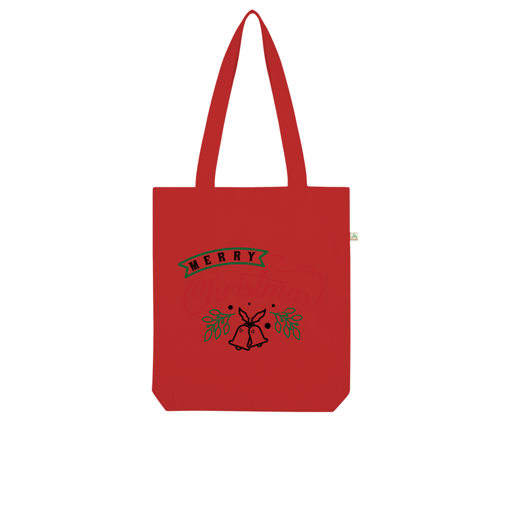 Merry Christmas Organic Tote Bag - DirectlyPersonalised