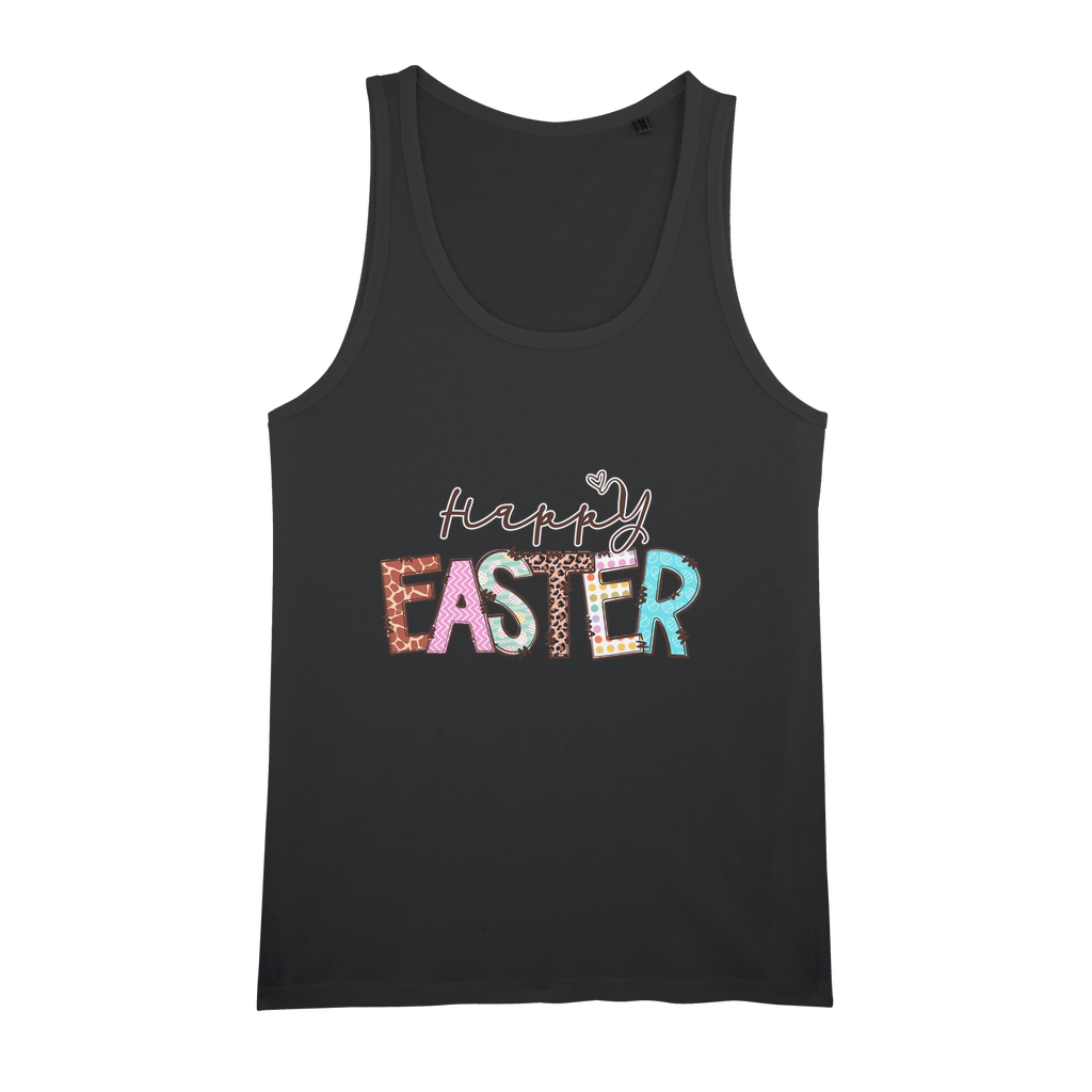 Happy Easter Organic Jersey Unisex Tank Top - DirectlyPersonalised