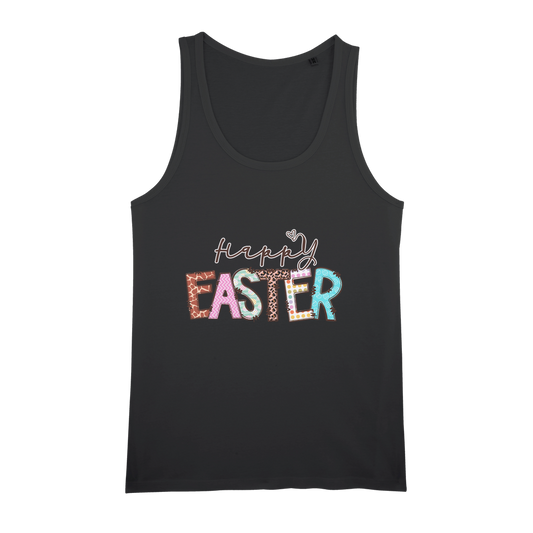 Happy Easter Organic Jersey Unisex Tank Top - DirectlyPersonalised